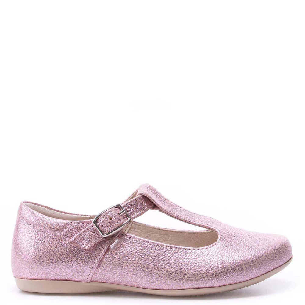 (2572B-3) Emel balerina shoes shiny rose