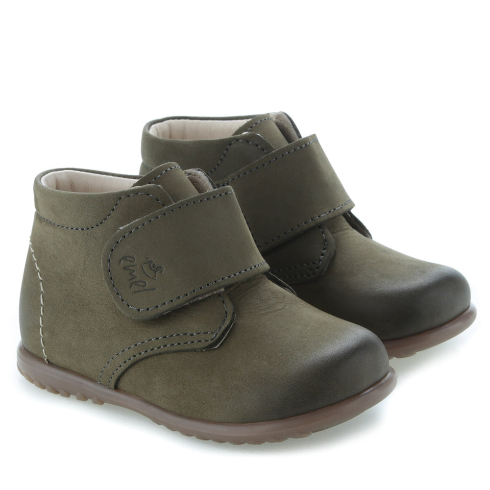 (1077D-12) Emel first shoes velcro Green
