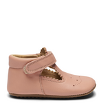 (1003) Leather slippers t-bar - Rose