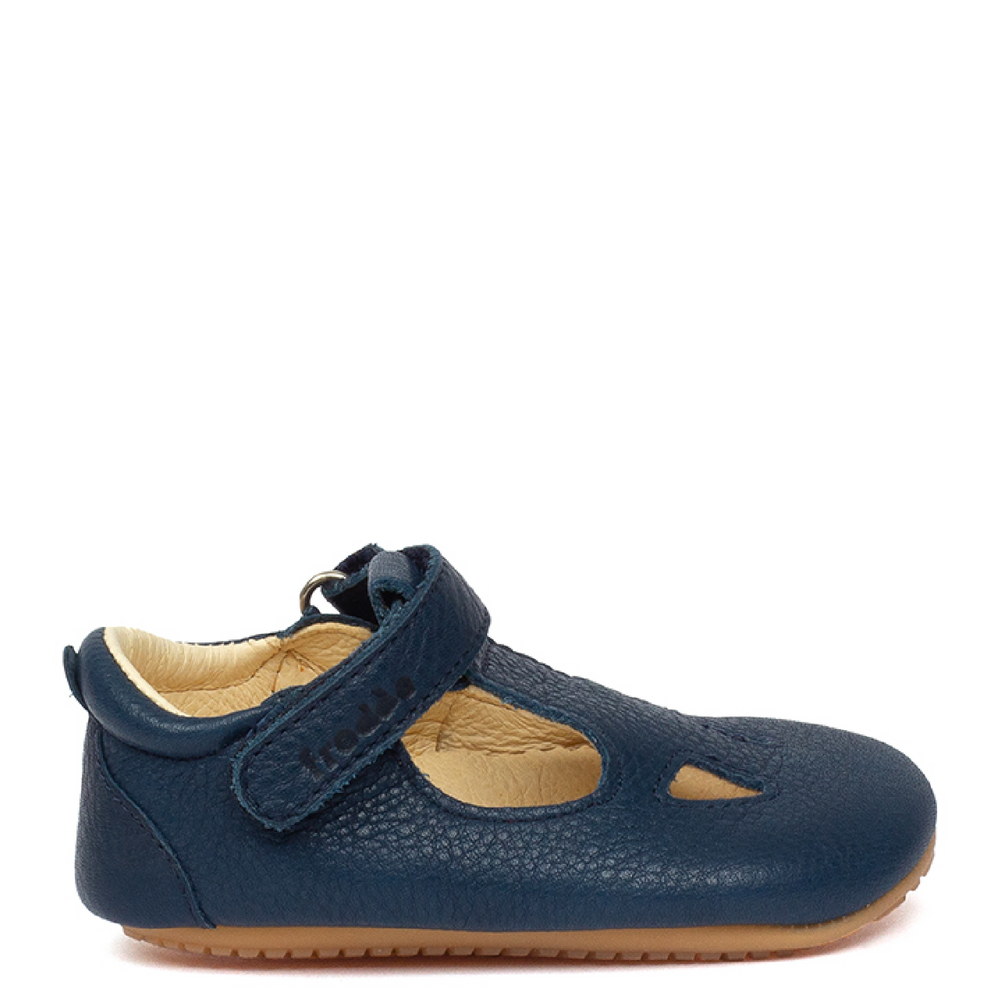 Leather slippers - Dark Blue