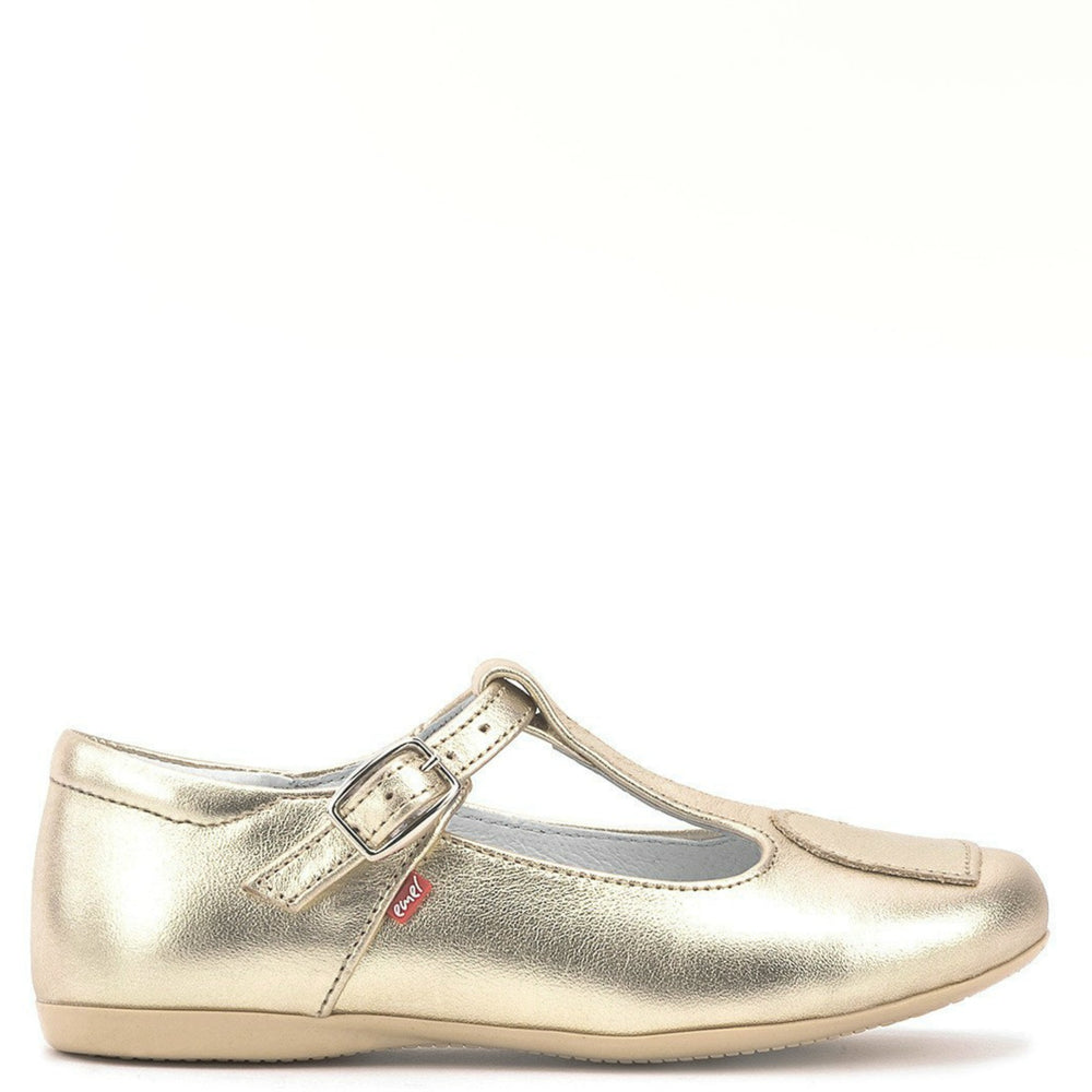 (2571-1) Emel balerina shoes gold