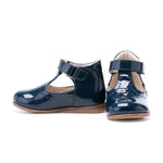 (2385B-5) Navy patent Half-Open Shoes - MintMouse (Unicorner Concept Store)