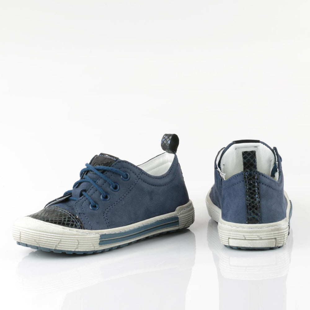 (2592-2) Navy Girl Low Lace Up Trainers - MintMouse (Unicorner Concept Store)