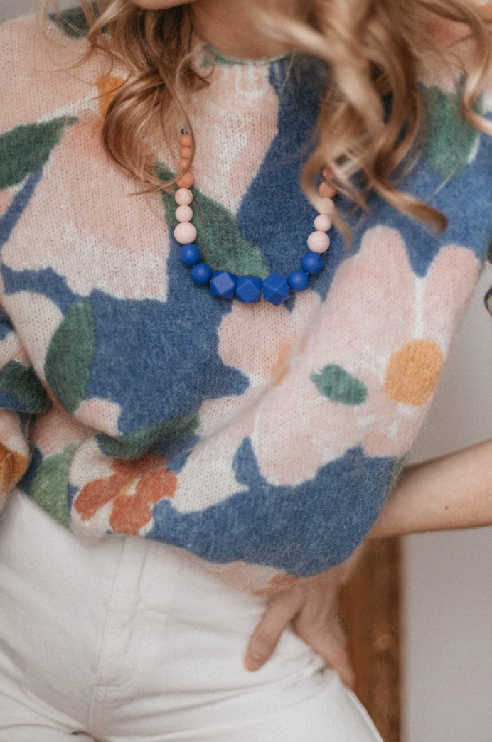 Solène | Breastfeeding, wearing and teething jewelry: Terracotta (Terracota-Nude-Pearl Pink) - MintMouse (Unicorner Concept Store)