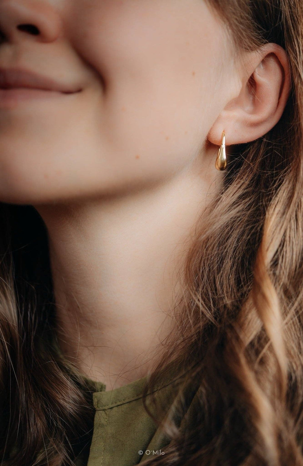 Chunky Raindrop Hoops. Delia: Small - MintMouse (Unicorner Concept Store)
