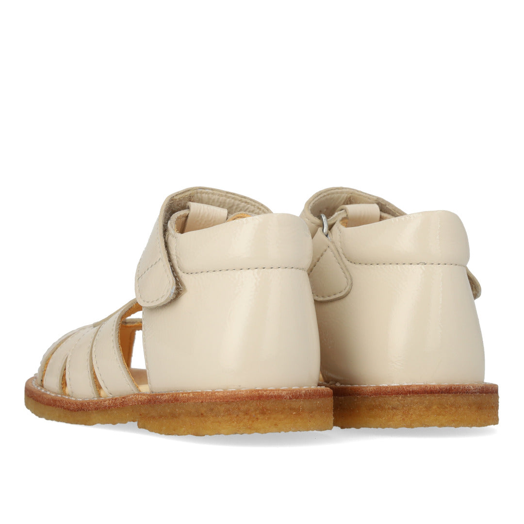 (0572-101) Starter heart sandal with velcro closure Buttermilk - MintMouse (Unicorner Concept Store)