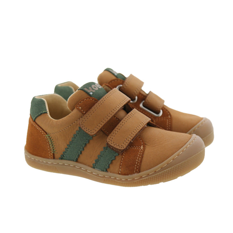 (07W005.231-550) Barefoot Shoe Velcro - KOBI W - Cognac - MintMouse (Unicorner Concept Store)