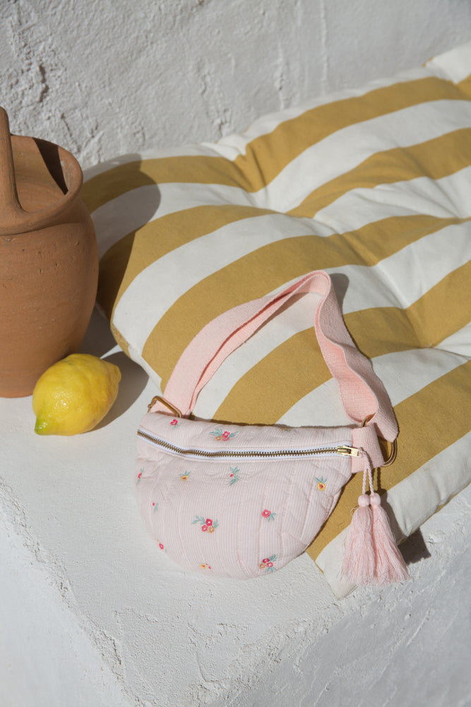 Waist Bag Body - Pink Bouquet Stripes - MintMouse (Unicorner Concept Store)