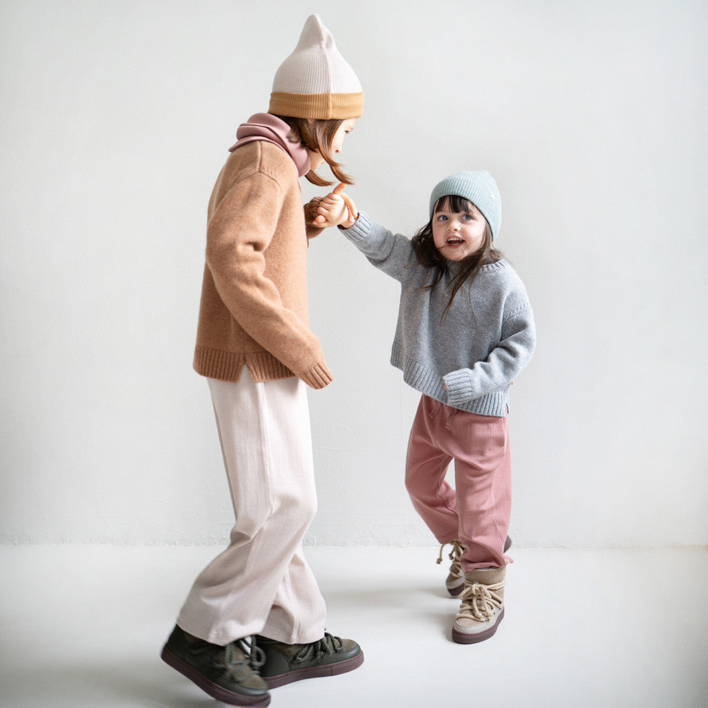 (10004) Arvid-contrast - Merino wool - Beige - MintMouse (Unicorner Concept Store)