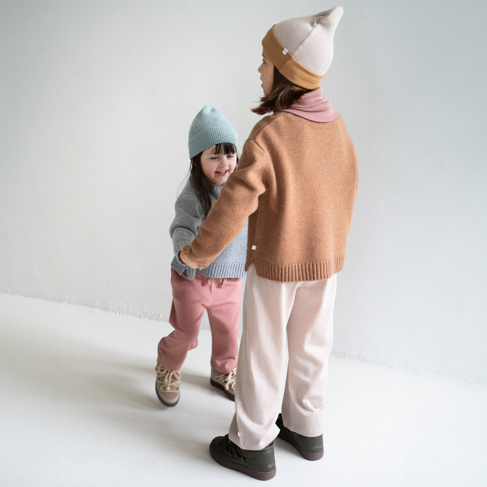(10004) Arvid-contrast - Merino wool - Beige