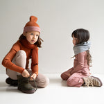(10004) Arvid-contrast - Merino wool - rust