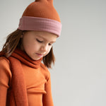 (10004) Arvid-contrast - Merino wool - rust