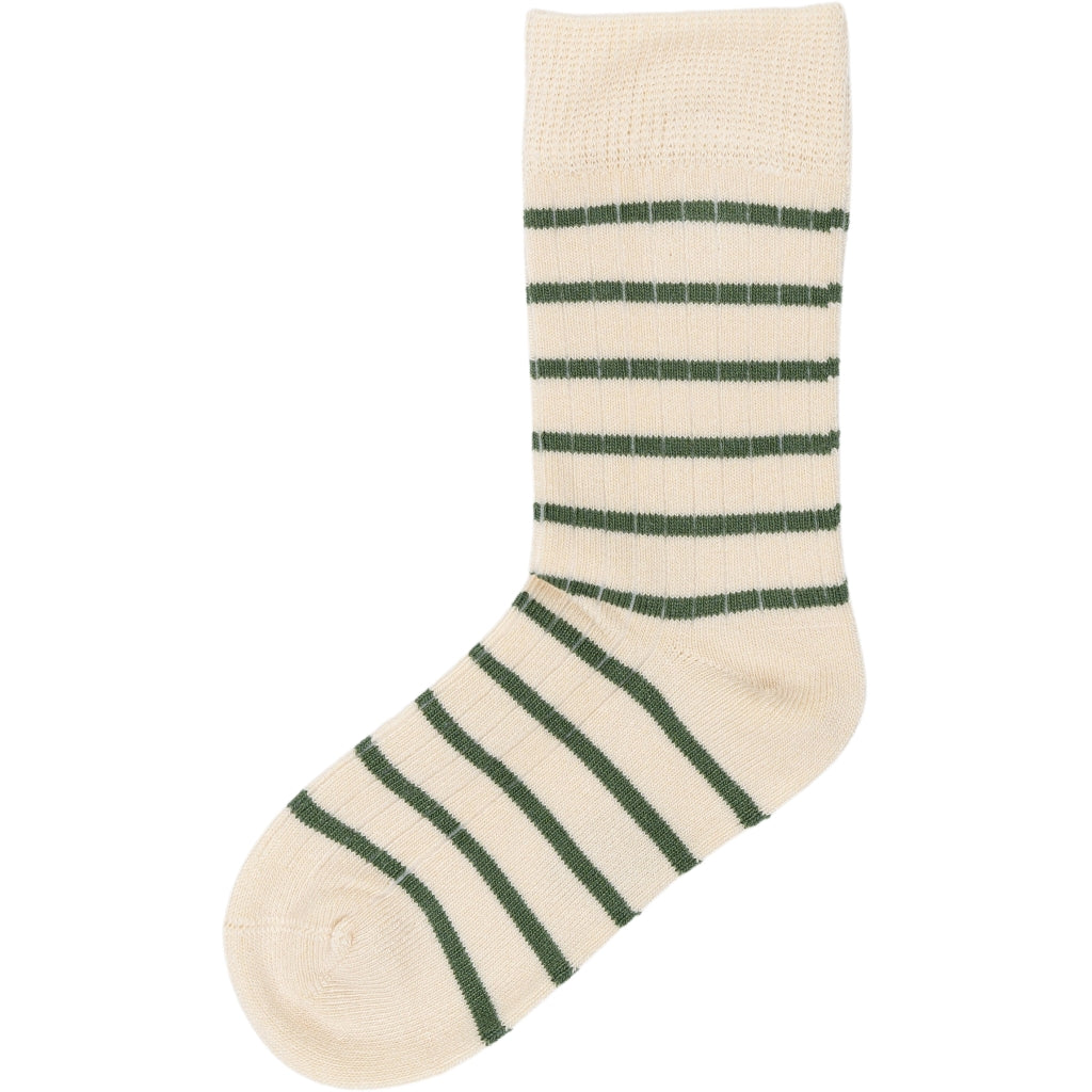 MP45 MiniPop® Bamboo Socks Stripe Emerald Green/ Off White - MintMouse (Unicorner Concept Store)