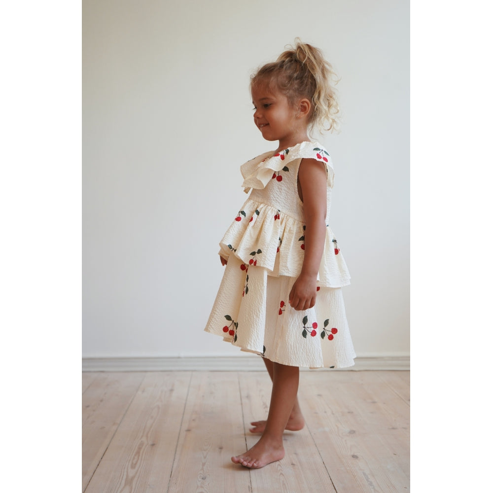 Lunella Dress - mon grand cherry