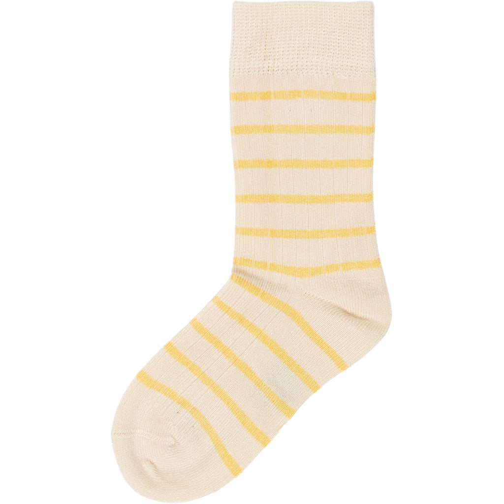 MP45 MiniPop® Bamboo Socks Stripe Yellow Sun/ Dark Off White - MintMouse (Unicorner Concept Store)