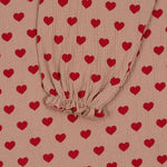 (KS5934) CHLEO DRESS GOTS  - Coeur Mahogany