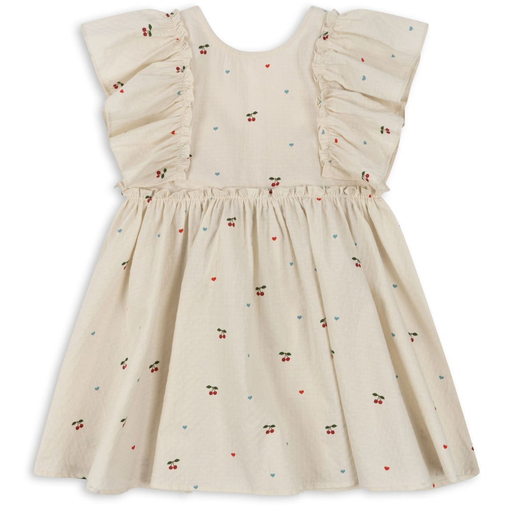 ( KS100872) Evia Bow Dress - Cherry Coeur