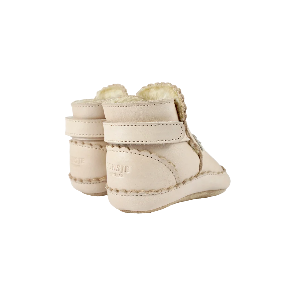 Niv Booties | Swan | Powder Metallic Nubuck