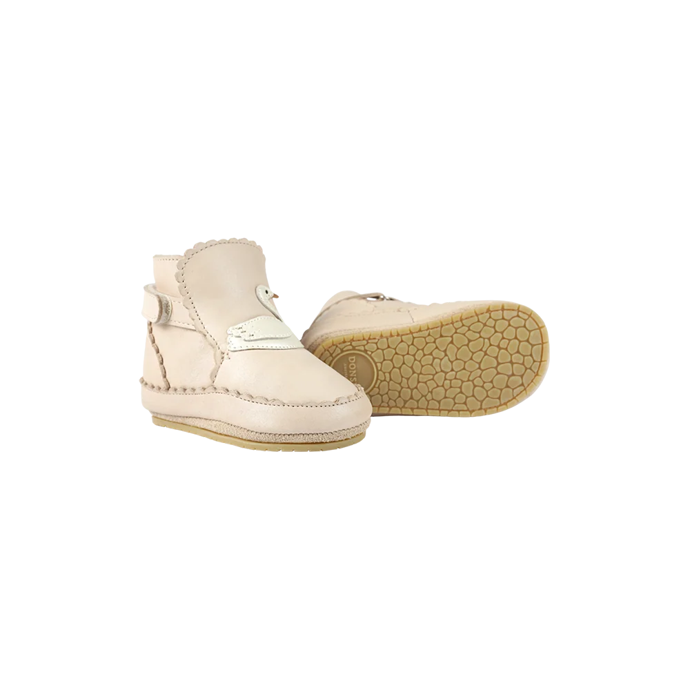 Niv Booties | Swan | Powder Metallic Nubuck