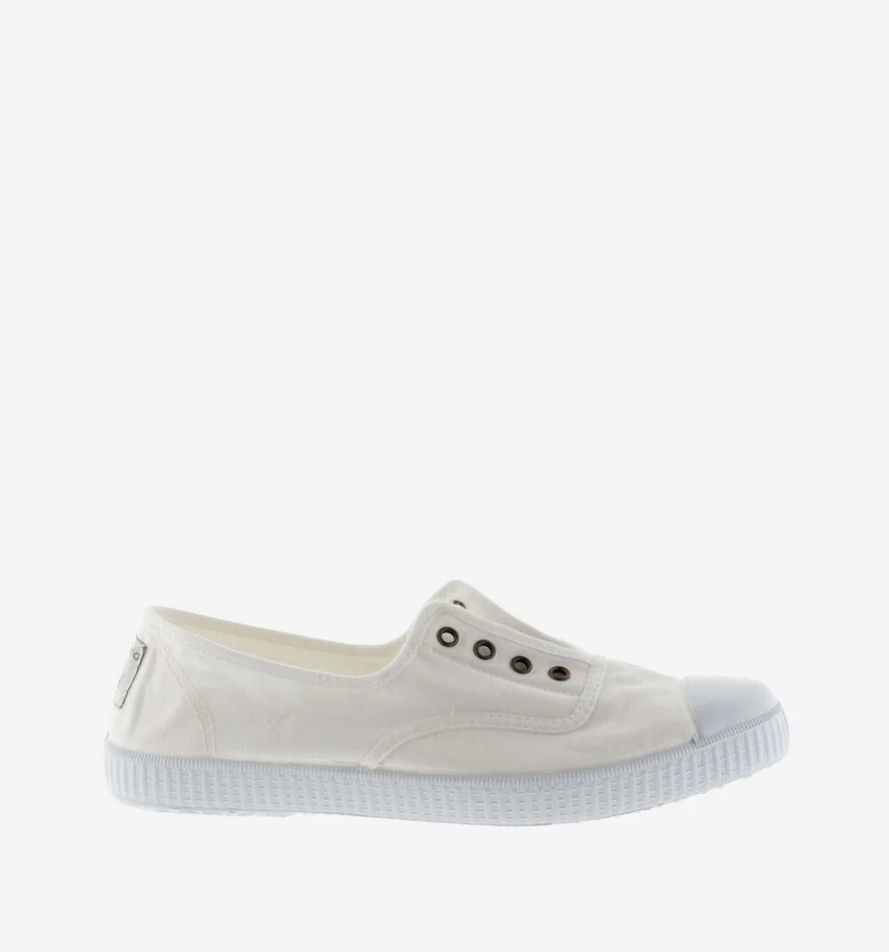 (106623) Women's canvas trainers with elastic - White - MintMouse (Unicorner Concept Store)