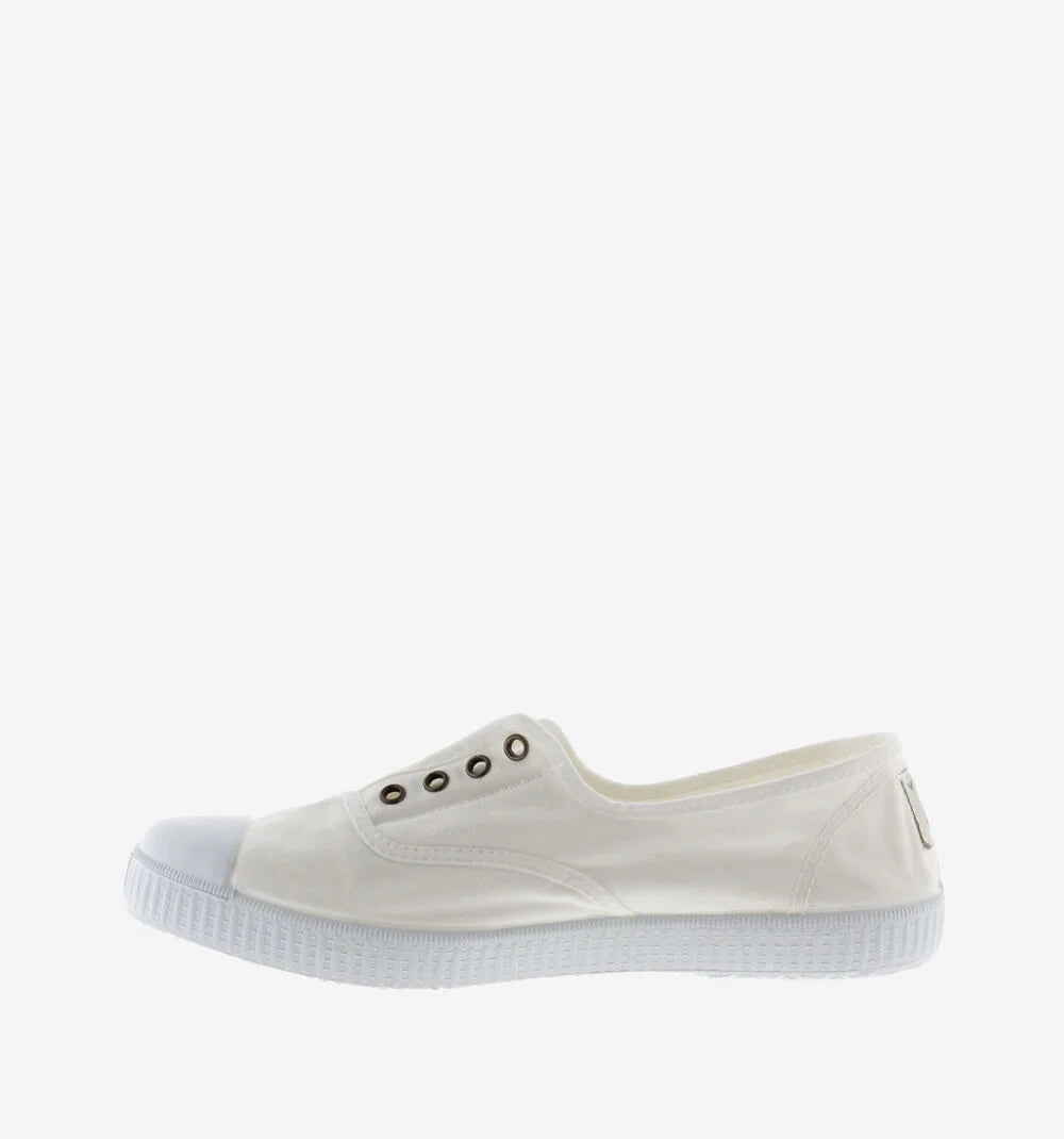 (106623) Women's canvas trainers with elastic - White - MintMouse (Unicorner Concept Store)