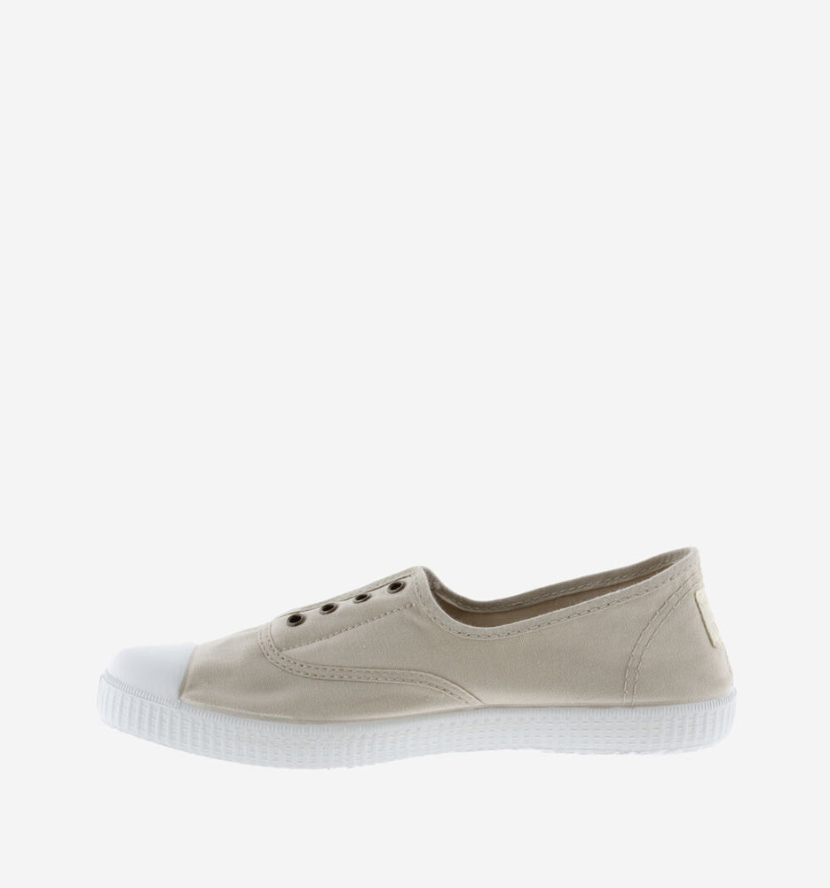 (106623) Women's canvas trainers with elastic - Hielo