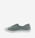(106623) Women's canvas trainers with elastic - Jade