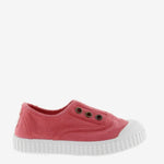(106627) Children's canvas trainers with elastic - Coral