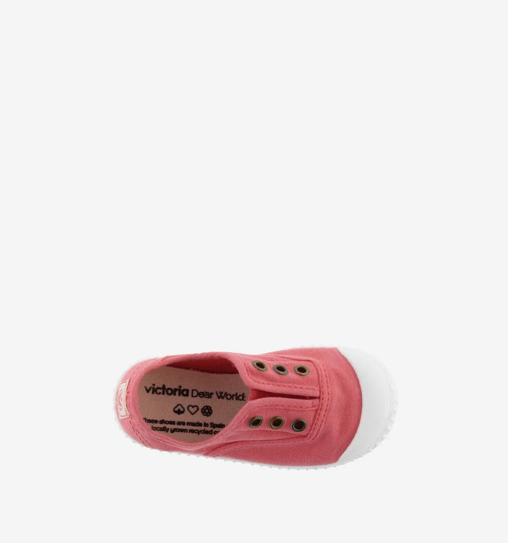(106627) Children's canvas trainers with elastic - Coral - MintMouse (Unicorner Concept Store)