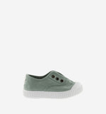 (106627) Children's canvas trainers with elastic - Jade