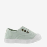 (106627) Children's canvas trainers with elastic - Melon