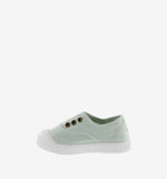 (106627) Children's canvas trainers with elastic - Melon