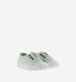 (106627) Children's canvas trainers with elastic - Melon