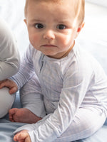 Blue Vichy Bamboo Zippy Romper