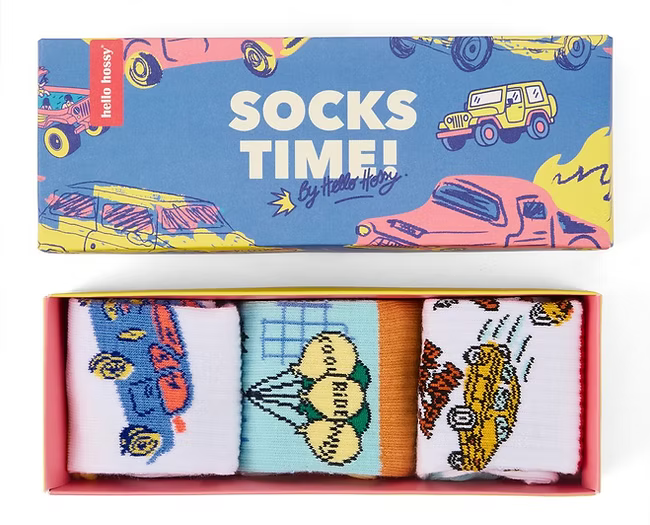 Socks Pack Cars - Hello Hossy - MintMouse (Unicorner Concept Store)