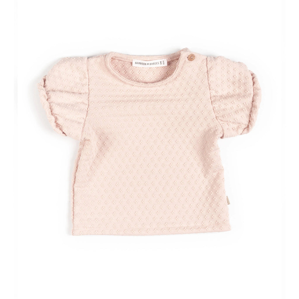Short-sleeved balloon sleeve shirt - PINK BLOOM 275 - MintMouse (Unicorner Concept Store)