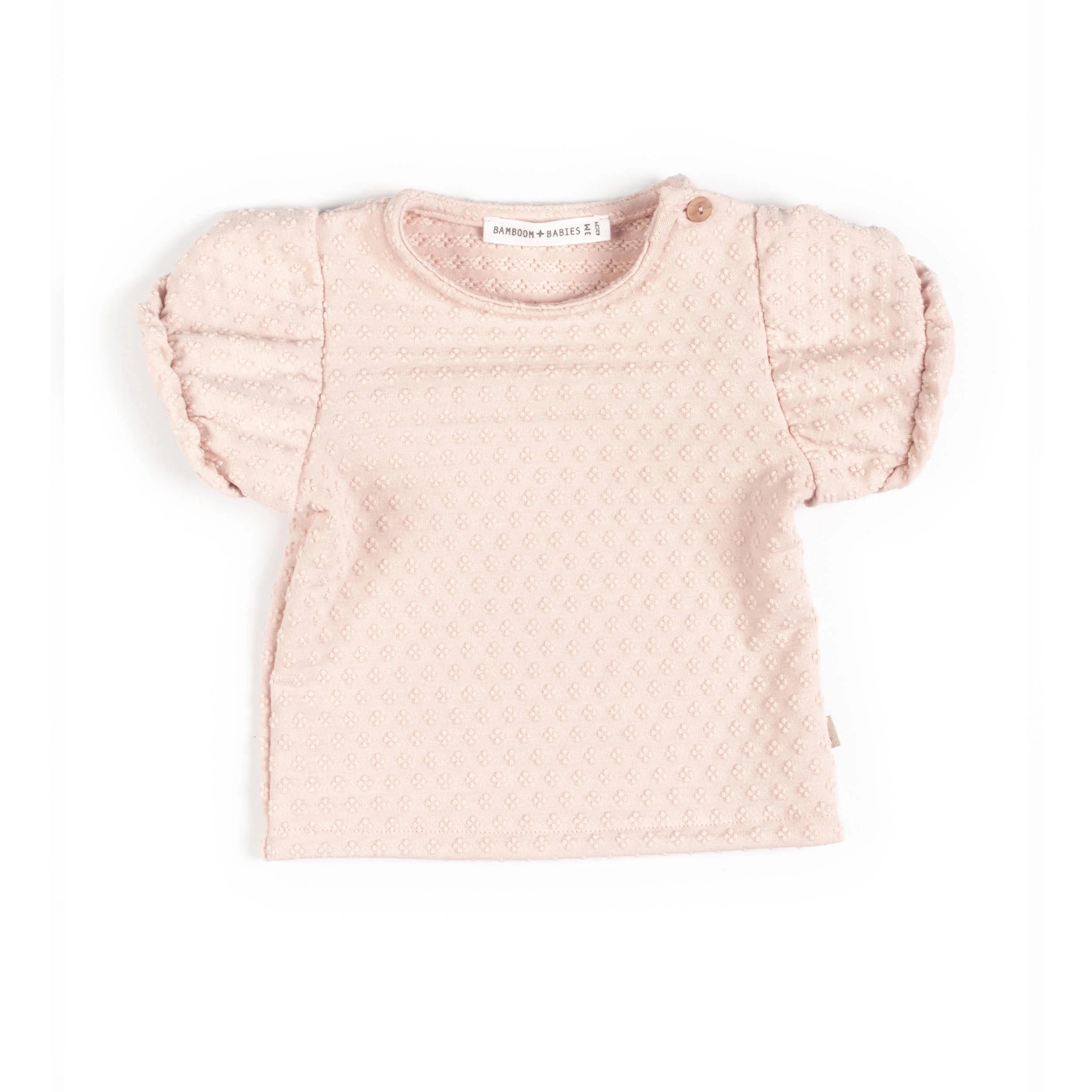 Short-sleeved balloon sleeve shirt - PINK BLOOM 275 - MintMouse (Unicorner Concept Store)