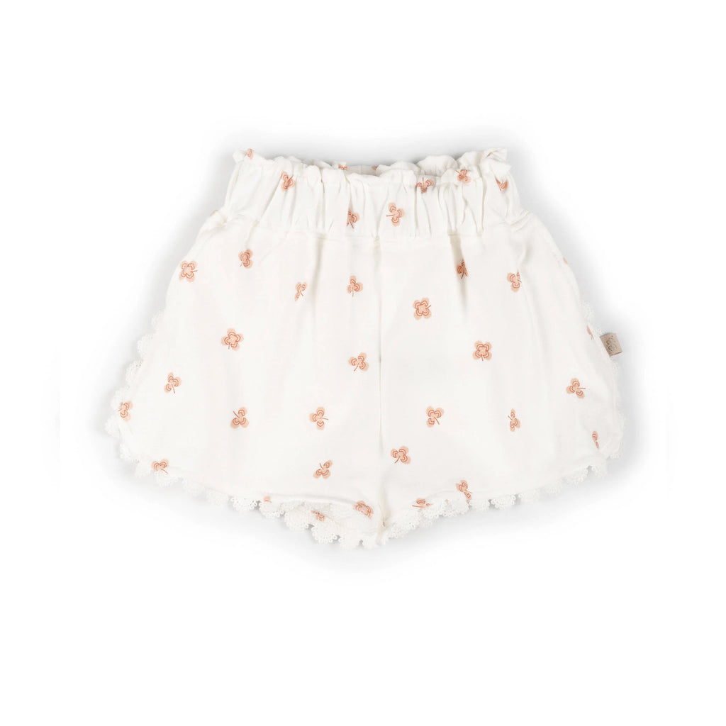 Girls' shorts with trim - LUCKY LEAVES PRINT 280 - MintMouse (Unicorner Concept Store)