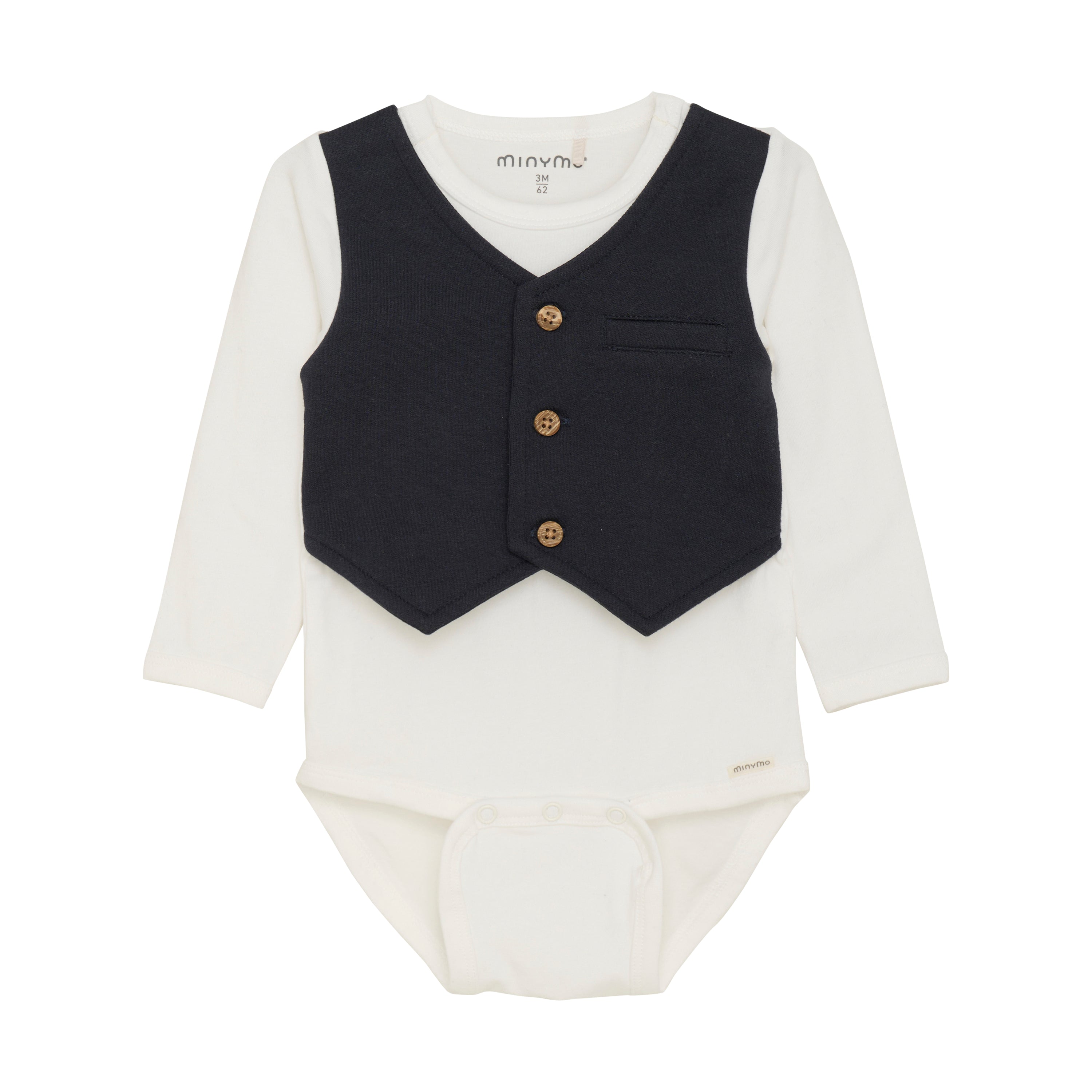 (113751) - Minymo - Body LS Snow White - MintMouse (Unicorner Concept Store)