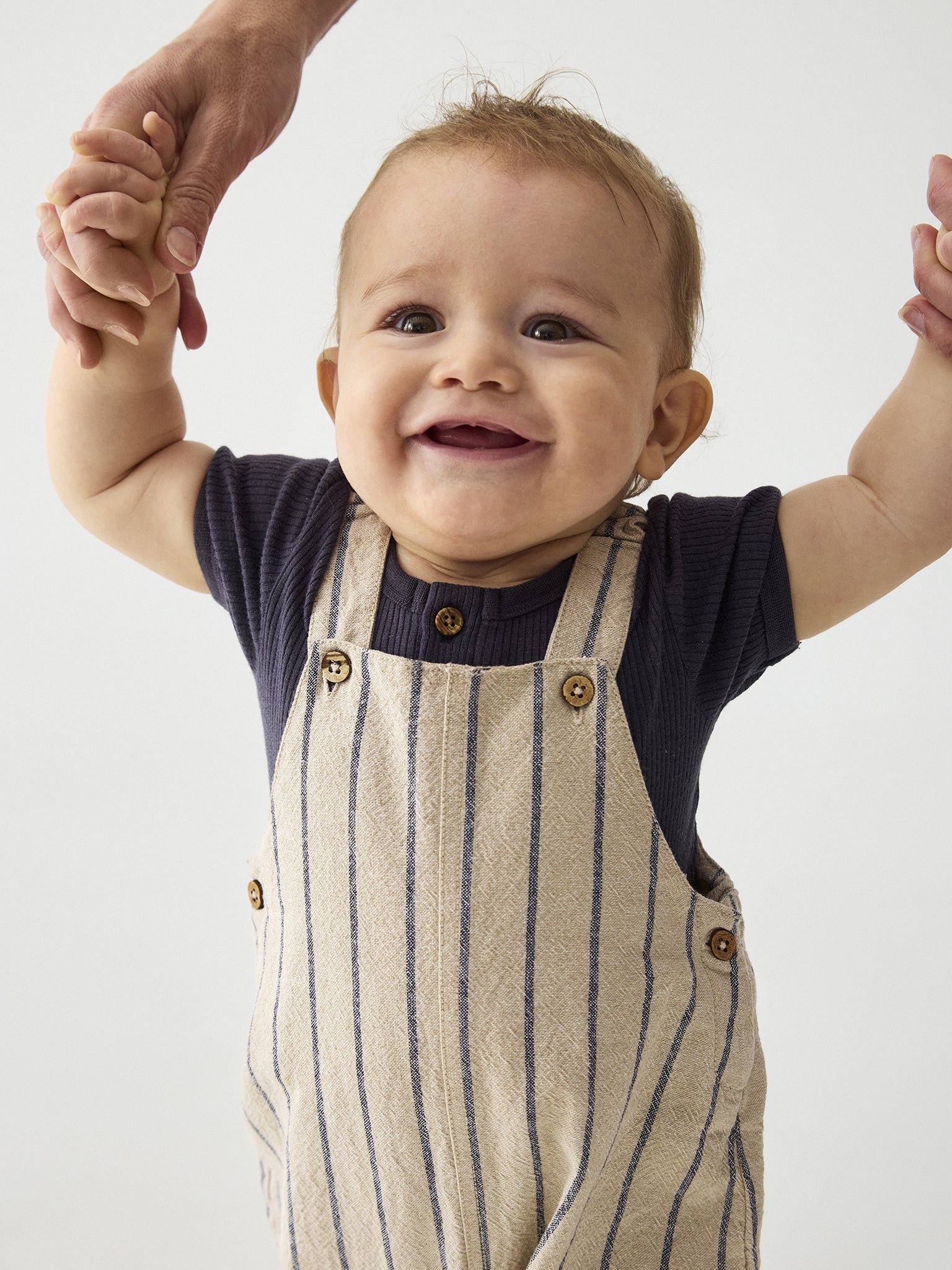 114335 Minymo - Overall Y/D - White Pepper