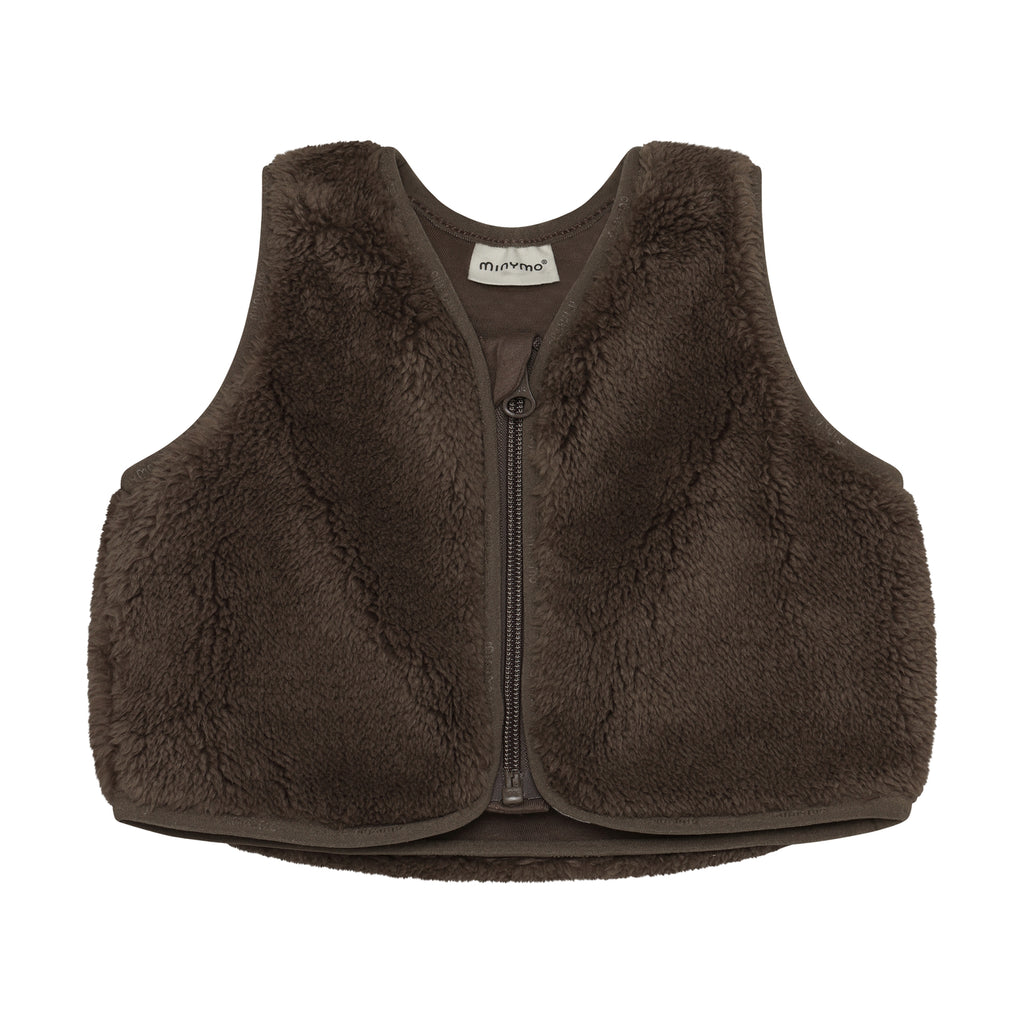 (114424-2502) Vest Teddy - Chocolate Chip