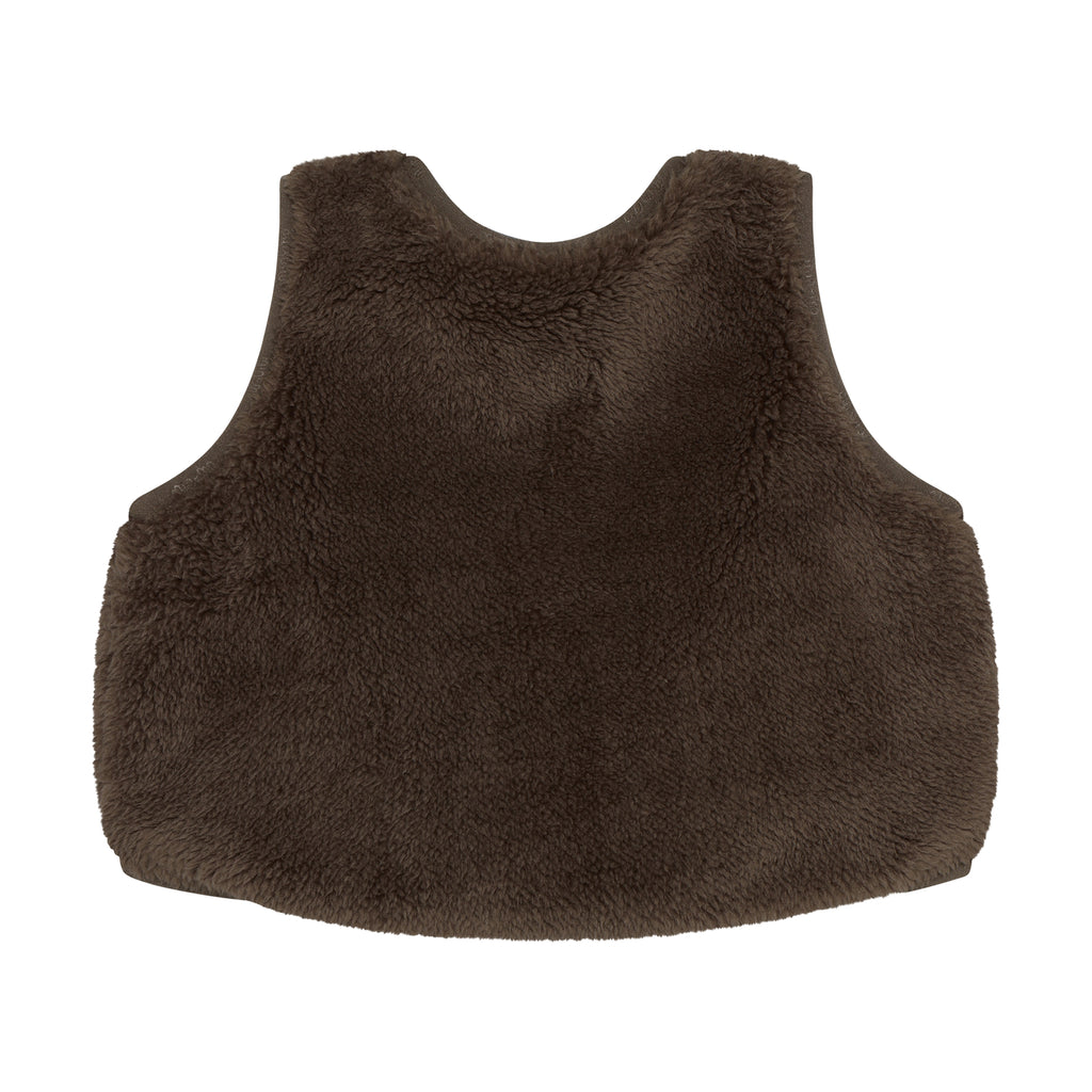 (114424-2502) Vest Teddy - Chocolate Chip