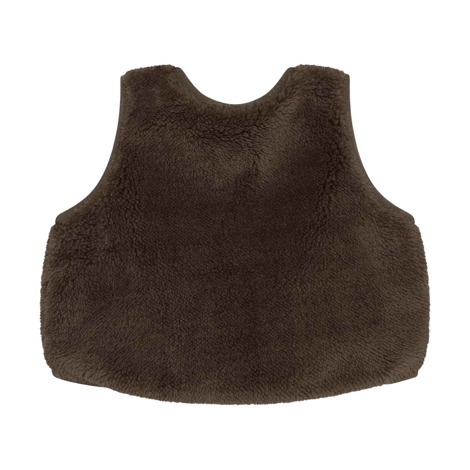 (114424-2502) Vest Teddy - Chocolate Chip