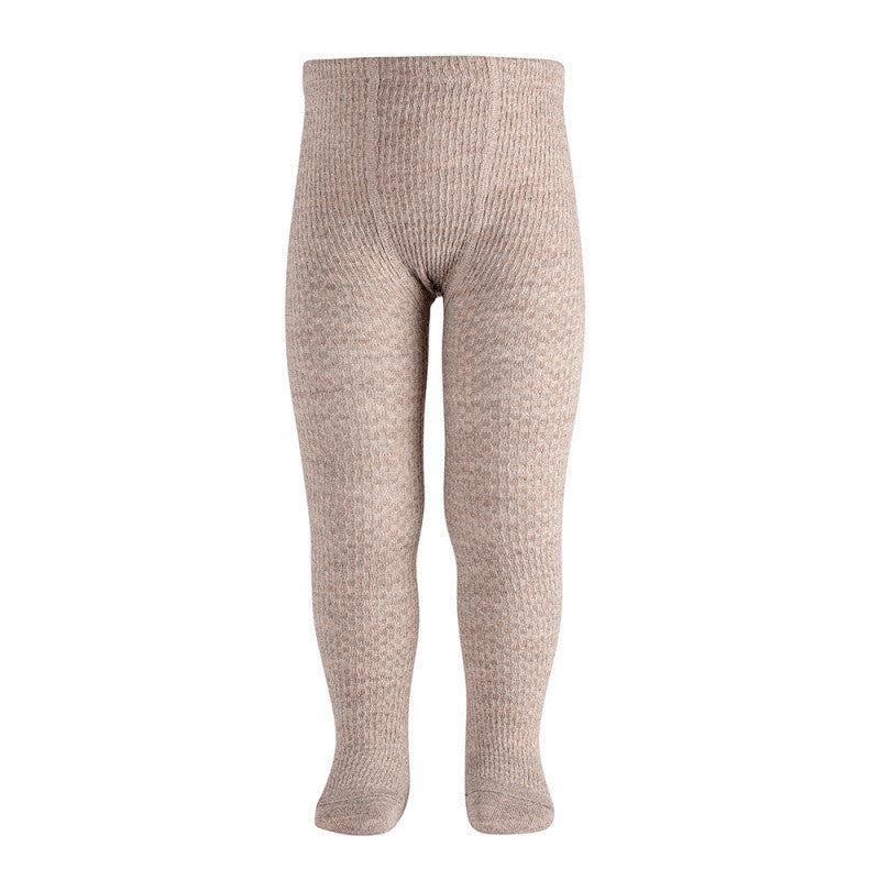 Merino wool-blend patterned tights NOUGAT 901 - MintMouse (Unicorner Concept Store)