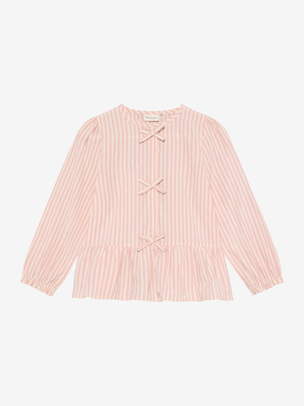 124249 Minymo - Shirt LS Y/D - Silver Pink