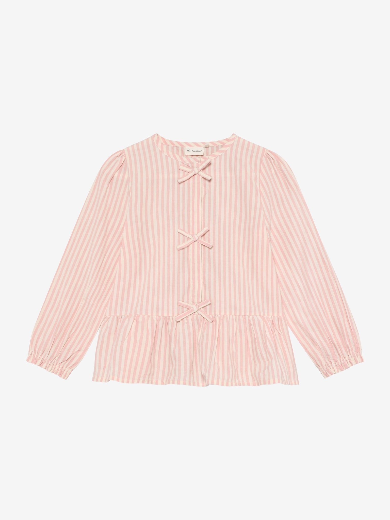 124249 Minymo - Shirt LS Y/D - Silver Pink