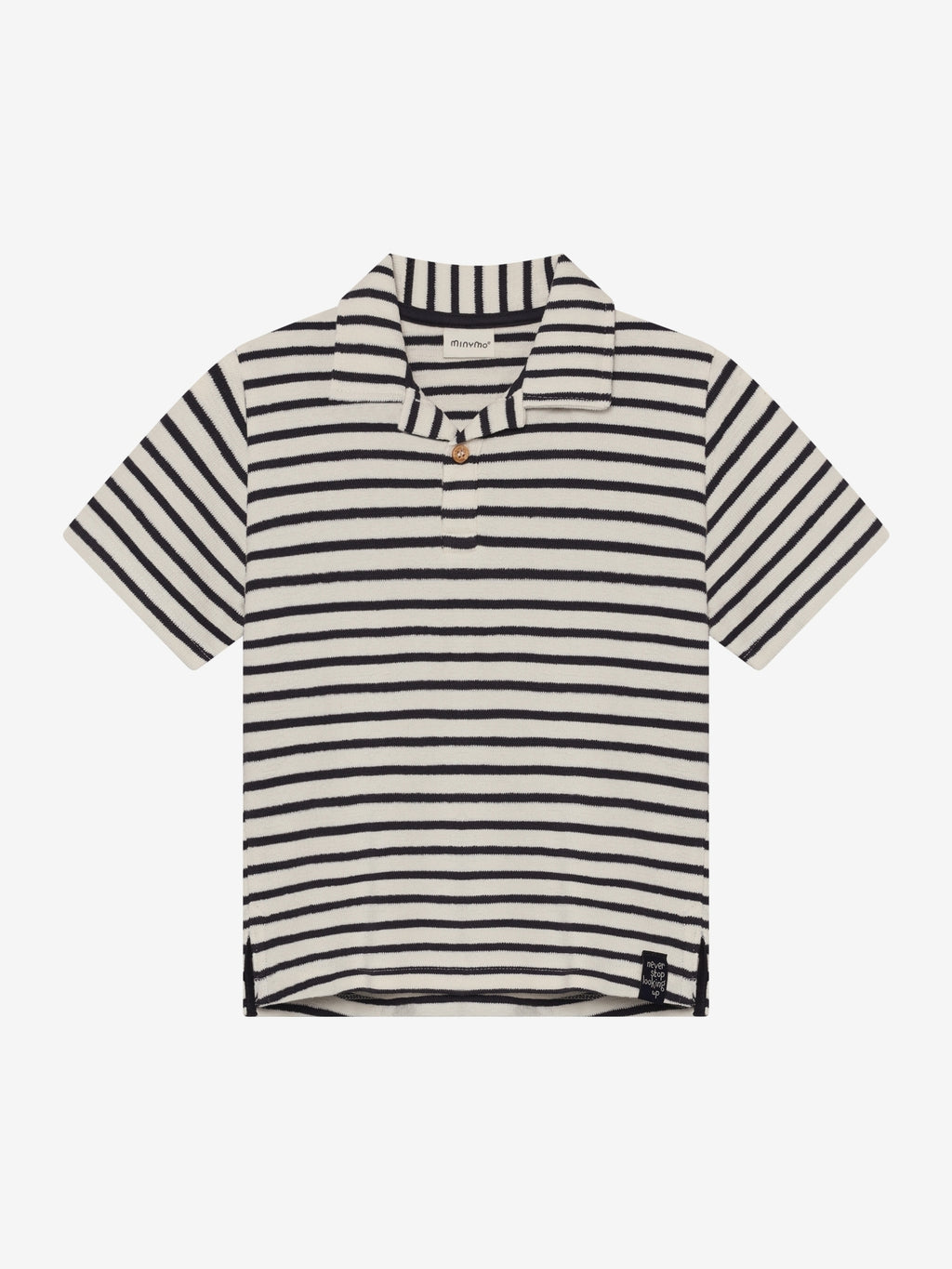 134306 Minymo - Polo T-shirt SS Y/D Vanilla Ice