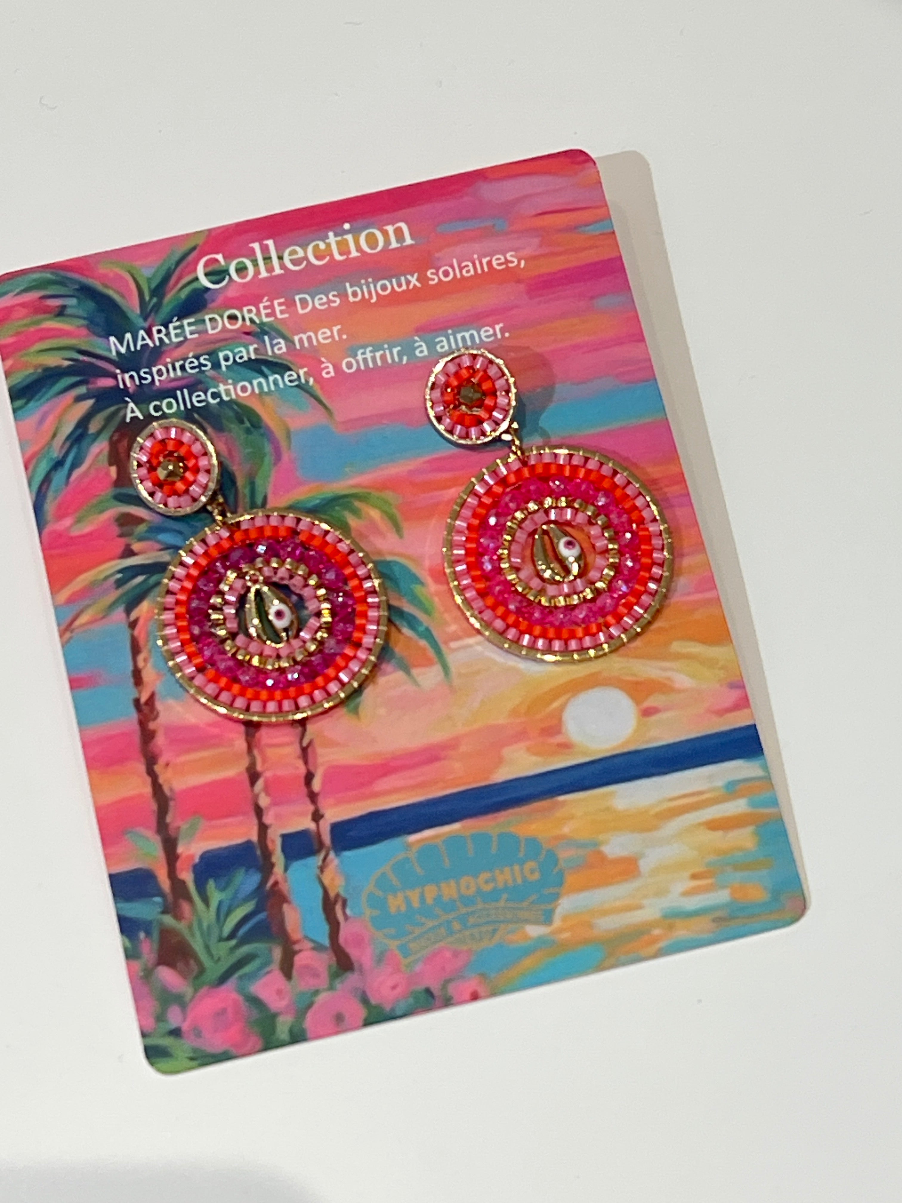 Earrings Cauri Fuchia Rivera ECFR - MintMouse (Unicorner Concept Store)