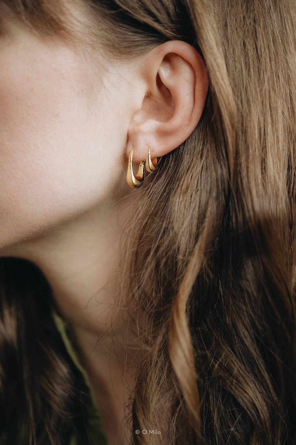 Chunky Raindrop Hoops. Delia: Big - MintMouse (Unicorner Concept Store)