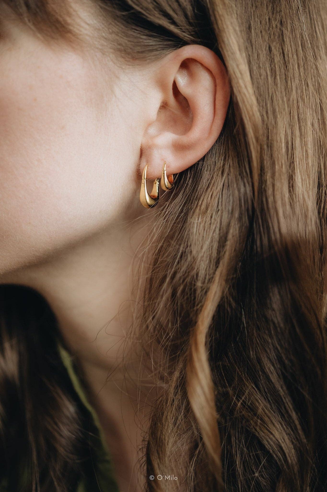 Chunky Raindrop Hoops. Delia: Big - MintMouse (Unicorner Concept Store)